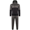 Mens Tracksuit Two Tone With Reflective Tap GREY/BLACK - AApex Store 