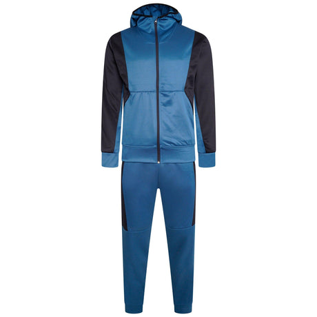 Mens Tracksuit Two Tone BLUE/NAVY - AApex Store 