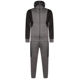 Mens Tracksuit Two Tone GREY/BLACK - AApex Store 