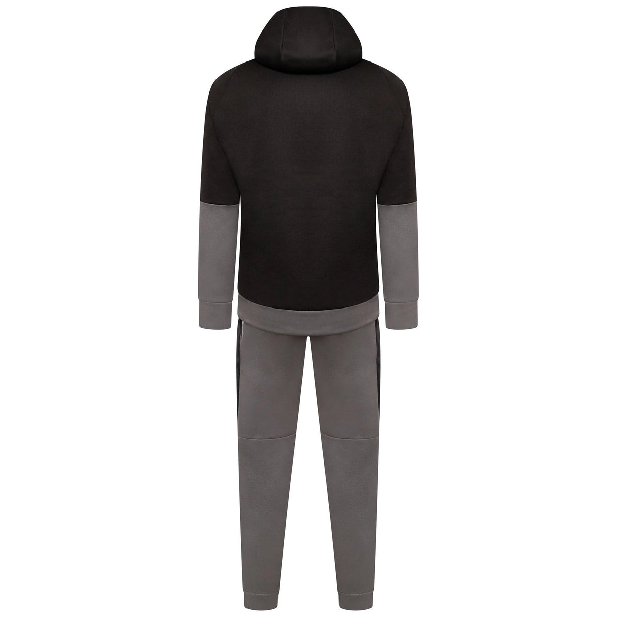 Mens Tracksuit Two Tone With Reflective Tap BLACK/GREY - AApex Store 