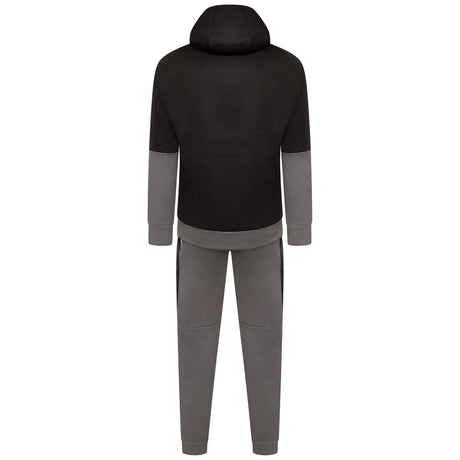 Mens Tracksuit Two Tone With Reflective Tap BLACK/GREY - AApex Store 