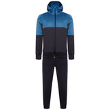 Mens Tracksuit Two Tone With Reflective Tap Blue/Navy - AApex Store 