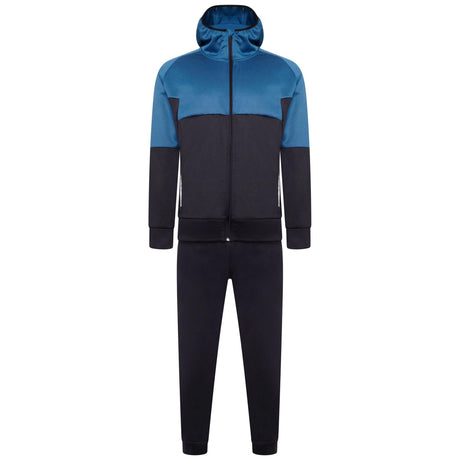 Mens Tracksuit Two Tone With Reflective Tap Blue/Navy - AApex Store 