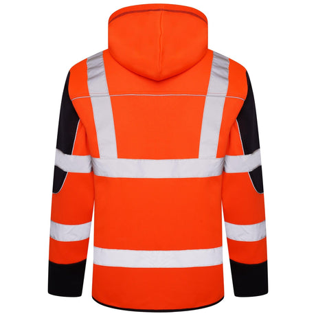 High Vis 4 Pockets Pullover Hoodie - Orange / Navy - AApex Store 