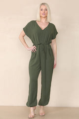 Tie Waist Stylish Harem Jumpsuit - AApex Store 