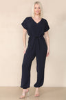 Tie Waist Stylish Harem Jumpsuit - AApex Store 