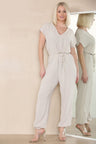 Tie Waist Stylish Harem Jumpsuit - AApex Store 