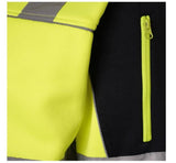 Men Hi Viz Workwear 4 Zip High Vis Pullover Hoodie Safety Work Wear Extra Pockets - AApex Store 