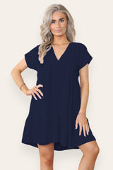 Fancy Style Tiered Smock Dress - AApex Store 