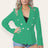 Fitted Linned Double Gold Button Collared Blazer Jacket - AApex Store 