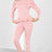 Puff Sleeves Set Frill Hem Peplum Ribbed Lounge Wear Suit - AApex Store 