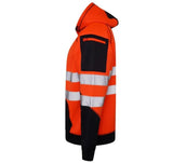 High Vis 3 Pockets 5 thread Pullover Hoodies - Orange/Navy - AApex Store 