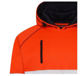 High Vis 3 Pockets 5 thread Pullover Hoodies - Orange/Navy - AApex Store 