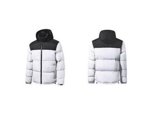 Men's Waterproof Winter Jacket Black-White - AApex Store 