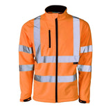 Hi Vis EN ISO 20471 Certified Softshell Jacket Orange - AApex Store 