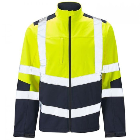 High Vis Softshell Jacket Yellow/Navy - AApex Store 